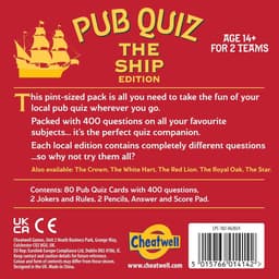Pub Quiz Spel - Vragen spel - Feest avond - 400 recente vragen - 14 cm x 14 cm — thumbnail 2