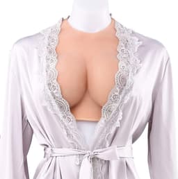 Siliconen nep borsten - Travestiet - Crossdresser - Transgender - Prothese - Ronde hals - Cup G - Voor 60 t/m 100 KILOGRAM — thumbnail 4