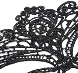 Sierlijk bondage oogmasker - Kant - Zwart - One-size — thumbnail 4