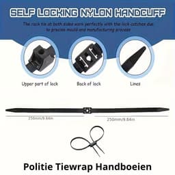 Tiewrap Handboeien – Erotische Nylon Bondage Handboeien – Sexy BDSM Accessoire – Plastic Cable Tie Handcuffs – 2 Stuks — thumbnail 4