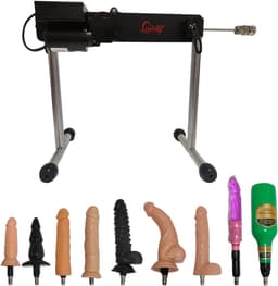 LoveVlijt - Seksmachine - Neukmachine - Fuckmachine - Complete Set - Inclusief 9 Opzetstukken - Krachtige Seksmachine - Verstelbaar - Penetratie - Voor Mannen en Vrouwen - Talloze Standjes - Zeer Stabiel - Metaal - Discreet Geleverd - Sex Toys — thumbnail 4