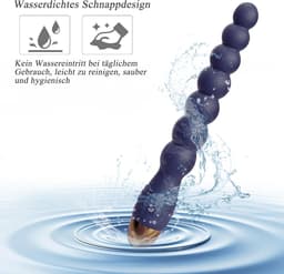 Daity Vibrator met 7 balletjes, anaalplug met 10 vibratiestanden, prostaatstimulerend speeltje, erotisch seksspeeltje voor stellen, extreme seks — thumbnail 6
