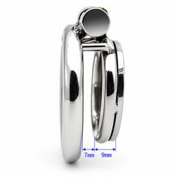 DOWO® - Mini Locker - Kuisheidskooi- Chastity cage - Peniskooi - Staal - 50 mm — thumbnail 4