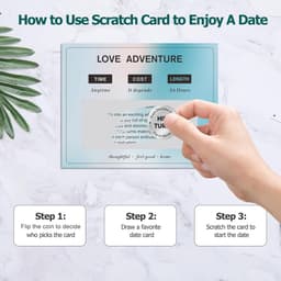 Date Ideeën Kaarten - Relatie Spel - Samen Ontdekken - 40 Kraskaarten - 2 Personen - Blauw — thumbnail 5