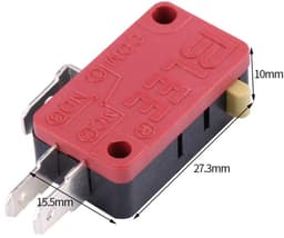 Dailygoods- Micro Switch - 10 Stuks - Hoge Sensitiviteit - Drie Pinnen - Betrouwbaar - Lange Levensduur - Compatibel met Arcade Knoppen - Drukknop — thumbnail 4