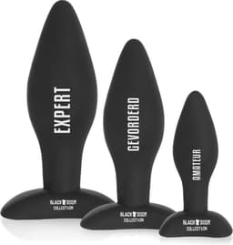 Blackdoor Collection – Anale Training Buttplug Set – 3-delig – Fluweelzachte Siliconen Set voor Koppels, Beginners & Gevorderden — thumbnail 1