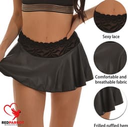 Hippe sexy mini rok | Erotische lingerie | Mini rokje | Sexy | Voor haar | Sexy vrouwen kleding | Polyester — thumbnail 3