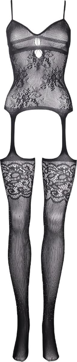 Shots - Le Désir Jarretel Bodystocking met Strass - One Size black O/S — thumbnail 3