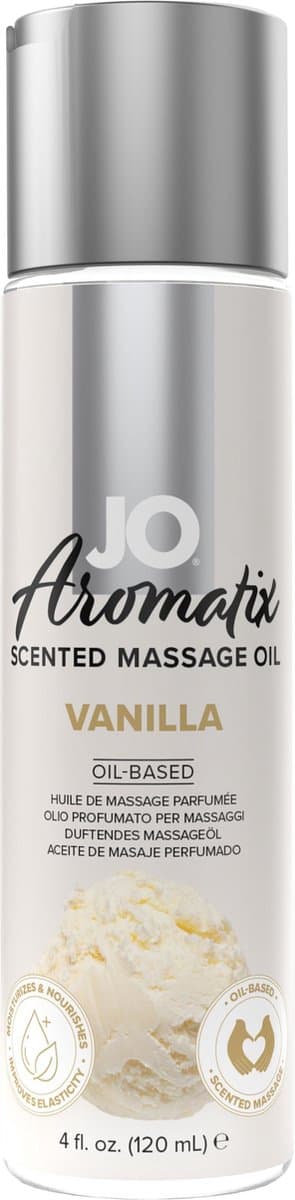 System JO - Aromatix Geur Massageolie Vanille -120 ml — afbeelding 1