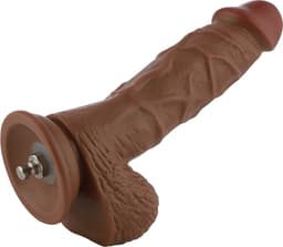 Dildo EZfunLok voor Auxfun Plus Seksmachine Bruin 21 cm — thumbnail 17