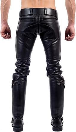 Mister B Leather FXXXer Jeans All Black 31 — thumbnail 3