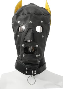 Banoch - Perra marrón - honden masker bruin - puppy play — thumbnail 3