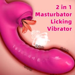 Roze Dubbele Penetratie Vibrator - Luchtdruk Vibrator - Clitoris & G Spot stimulator - Krachtig - Vibrators - Vibrators voor vrouwen - Sex toys - Vibrator-Discreet Bezorgde -Licking Sucking - sex speeltjes vrouw — thumbnail 5