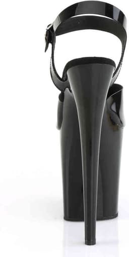 Pleaser - FLAMINGO-808N Sandaal met enkelband, Paaldans schoenen - Paaldans schoenen - 44 Shoes - Zwart — thumbnail 4