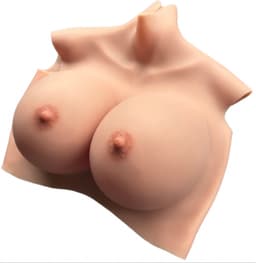Siliconen borsten- H Cup- 7000 gram-Nep borsten- Plus Size- Travestie-Cosplay- L-XL maat-Crossdresser-Travestie-Breastplate-Big Boobs- — thumbnail 6
