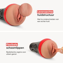 DailyPlay Pocket Pussy voor Man - Lindsey - TPE – Masturbator met Sleeve - Kunst Vagina – Sex Toys Mannen en Koppels – Nep Kut — thumbnail 7