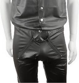 BNDGx® - Broek Heren - Open kruis Erotische Sex kleding Legging Lang - BDSM porno outfit Man Rollenspel kleding — thumbnail 8