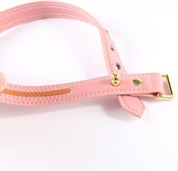 Sevanda - Love Heart Butterfly - Vegan Lederen Collar met Leiband - Roze — thumbnail 2
