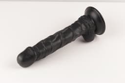 Realistische Zwarte Dildo Met Zuignap En Balzak - 25 CM - Big Black Dildo - BBC - Ook Voor Anaal - Sex Toys Voor Vrouwen - Dildo Met Zuignap — thumbnail 3