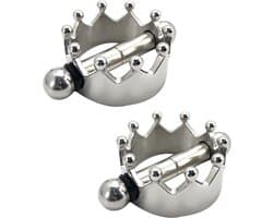 Fixxx - Magnetische Tepelklemmen met Kroontje - 2 stuks