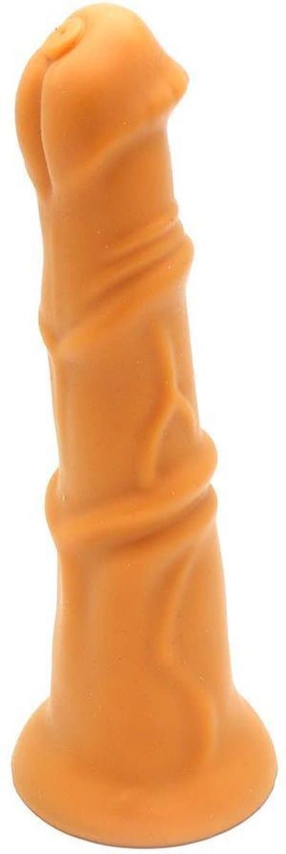 Gold Play - Soft Liquid Siliconen Dildo - Beast - Goud L — afbeelding 1