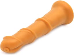 Gold Play - Soft Liquid Siliconen Dildo - Beast - Goud L — thumbnail 2