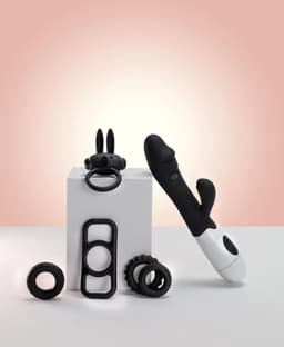 Erodit® Shock Cock - Erotische geschenk set - vibrators voor vrouwen , Anaal prostaat vibrator voor mannen- 4 verschillende cockringen - Seksspeeltje - Sex Toys - Seks speeltje - Erotiek voor Mannen, vrouwen, koppels — thumbnail 1