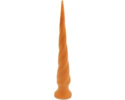 Gold Play - Extra Lange Anaal Dildo - Zachte Siliconen - Twist - Maat L — afbeelding 1