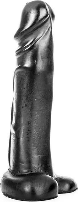 All Black Zwarte realistische dildo -22 cm — thumbnail 4