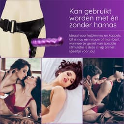 Mystease Strapon Voorbinddildo voor Mannen & Vrouwen - Strap On Voorbind Dildo - Sex Toys Koppels - Pegging Harnas met Buttplugs — thumbnail 4