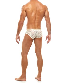 MODUS VIVENDI Floral Lace Classic Brief Ivory - MAAT S - Erotisch Heren Ondergoed - Slip voor Man - Sexy mannen Slip — thumbnail 6