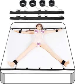 b'BDSM Bedboeien Set - Bondage - Verstelbare Riemen en Boeien' — thumbnail 1