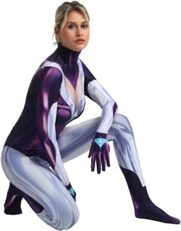 Full-body Lycra Zentai Kostuum voor Dames - Superheld en Schurk Verkleedpak — thumbnail 2