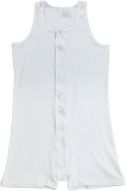 Sexy Heren Bodysuit Eendelig Ondergoed Turnpakje met Knoopsluiting — thumbnail 2