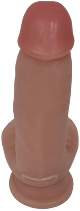 Sensationsdeluxe - Realistische Dildo met balzak - 20,5 cm - Dildo met zuignap - Beige -Sex speeltje voor Mannen Anaal - en voor Vrouwen en man — thumbnail 5