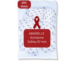 Amarelle Safety Red Ribbon condooms - maat 57 (100 condooms)