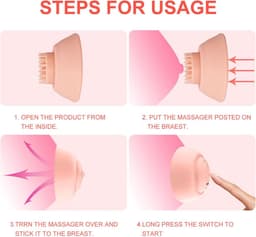 Ynkkvre - Borstmassageapparaat - Vrouwen - 10 Vibratiemodi - Nippelsauger en borstvergroting - 360° draaibare nippelvibrator — thumbnail 7