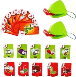 Kikkerspel - Tongspel Behendigheid - Feestspel Kinderen - Snelheid Reflexen - 21x10x7 cm - Twee Persoons — thumbnail 1