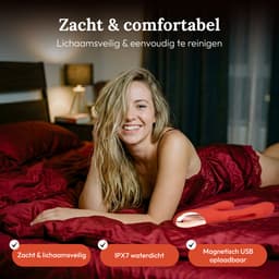 Vibrators voor Vrouwen – 3 in 1 Realistisch Rabbit Vibrator met Clitoris Stimulator & G Spot - Bullet Mini Vibrator - 21 Standen - Waterdicht — thumbnail 6