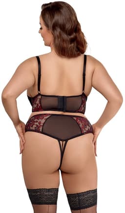 Curvy Lingerie Set met Rode Motieven — thumbnail 2