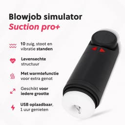 Jespro automatische Blowjob Simulator - 10 standen - Masturbator voor man - Voor mannen elektrisch - Verwarming - Sex toys - Penis vibrator - Vagina - Pocket pussy — thumbnail 2