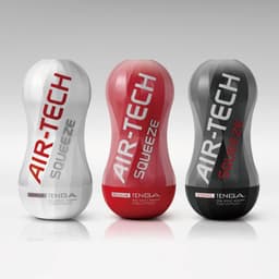 Tenga - Air-Tech Squeeze Masturbator - Regular - Rood — thumbnail 2