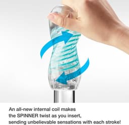 Tenga - Spinner 03 Shell Masturbator - Transparant/Neon — thumbnail 5