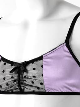 Heren Lingerie Set Satijn BH en Sissy Panties Nachtkleding ondergoed M-3XL — thumbnail 4