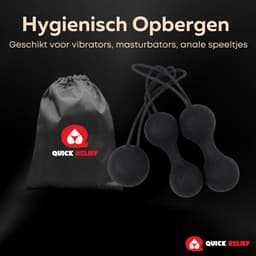 Quick Relief Opbergzakje - Opbergzak voor Vibrator, Dildo of Masturbator + Gratis 150ml Glijmiddel Waterbasis - Erotisch Opbergzakje - Mannen & Vrouwen — thumbnail 5