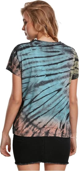 Dames Boyfriend T-Shirt met Tie Dye Print en Ronde Hals — thumbnail 5