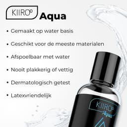 Kiiroo Aqua Glijmiddel op Waterbasis - 75 ml - Vegan - Plakt Niet & Speeltjes Proof - Transparant — thumbnail 7