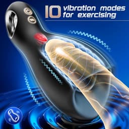 Daity Masturbator voor Mannen – Automatische Elektrische Masturbator met 360° Blowjob Simulator – 15 Modi (10 Vibratie & 5 Massage) – Realistische Kunst Vagina – USB-C Oplaadbaar – Pocket Pussy – Sex Toys Mannen – Zwart — thumbnail 5