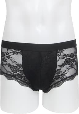 Zeloria Heren Kant Boxer – Transparante Erotische Lace Boxershort – Zwart – S – Stretch & Comfort — thumbnail 7