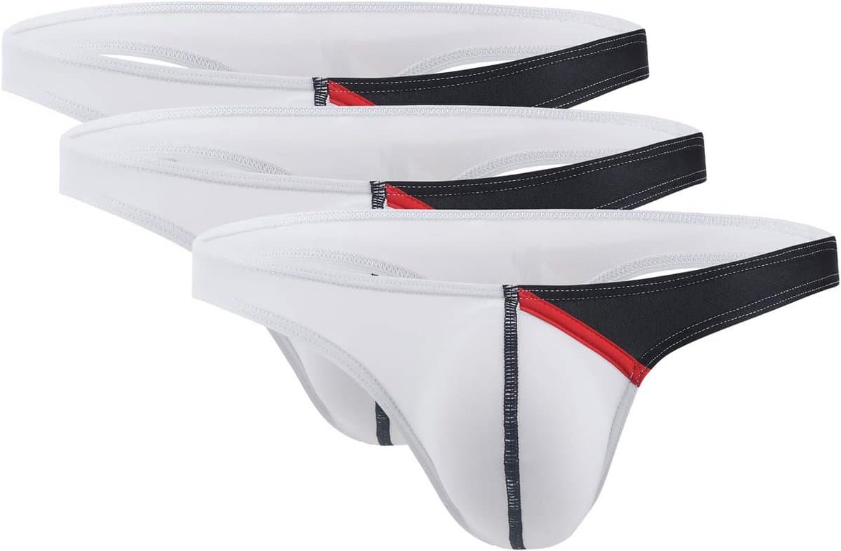 Heren Micro Thong Ondergoed Dunne IJs Zijde Lage Taille Slip — afbeelding 1